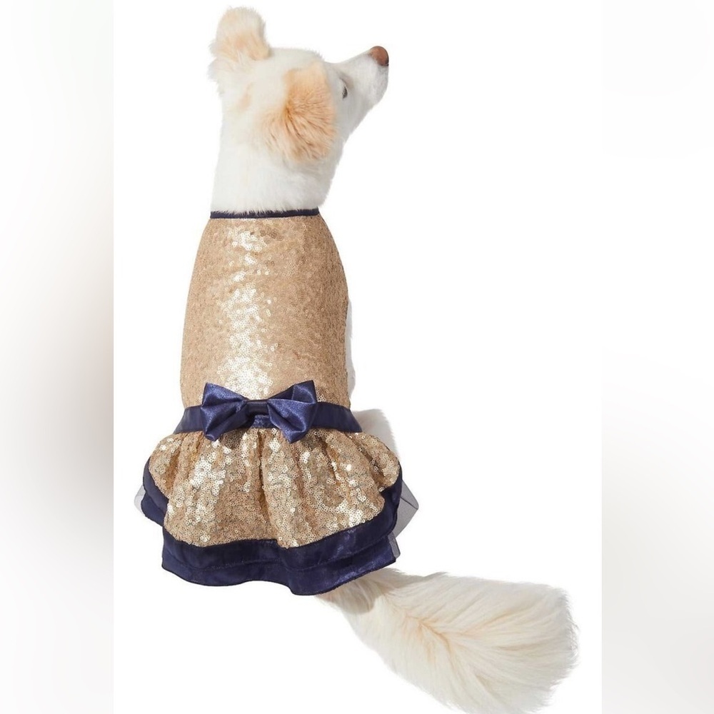 Frisco Gold Sequin Dog & Cat Dress